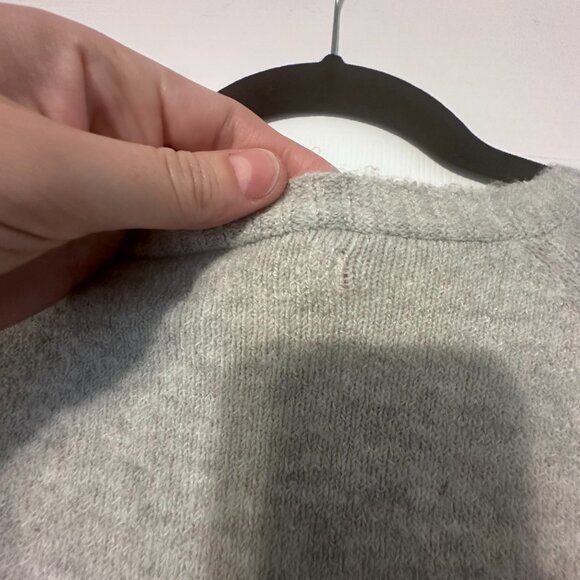 LC Lauren Conrad Gray Oversized V-Neck Sweater Size XL - Picture 5 of 8